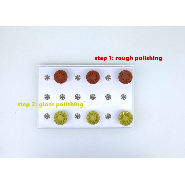 Dental Disilicate Polishing Kit RA Shank Diamond Grinding Wheel For Ceramics Solution