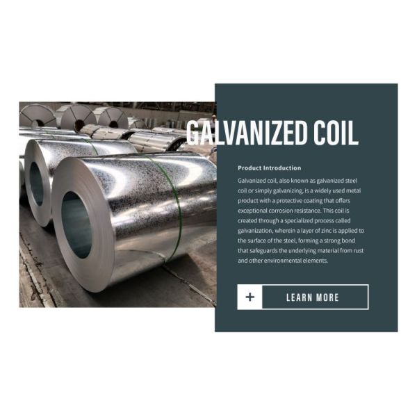 Soft Hot Dipped Z180 DX51D GI Steel Coil Galvanume Steel Coil 0.12-0.6mm GI Zinc Coating Galvanized Steel Coil For Roofing