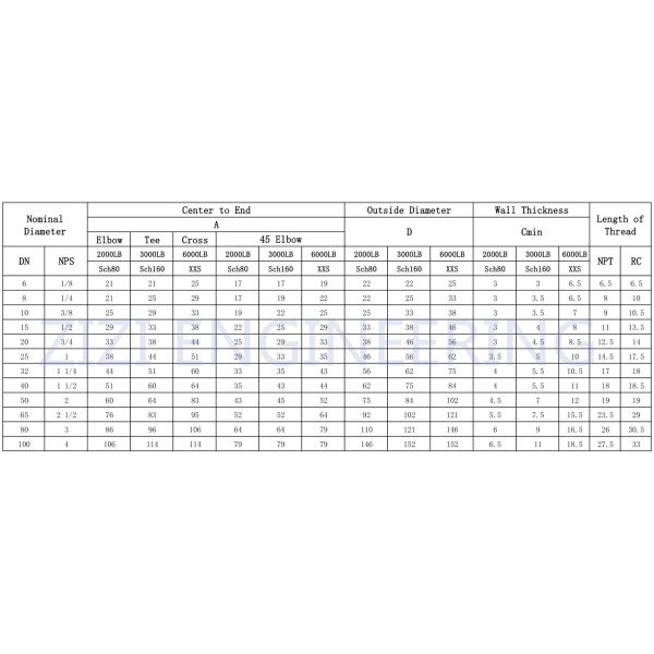 45 Degree Threaded Elbow NPT 6000LB BS 3799 Stainless Steel 304 Pipe Fittings