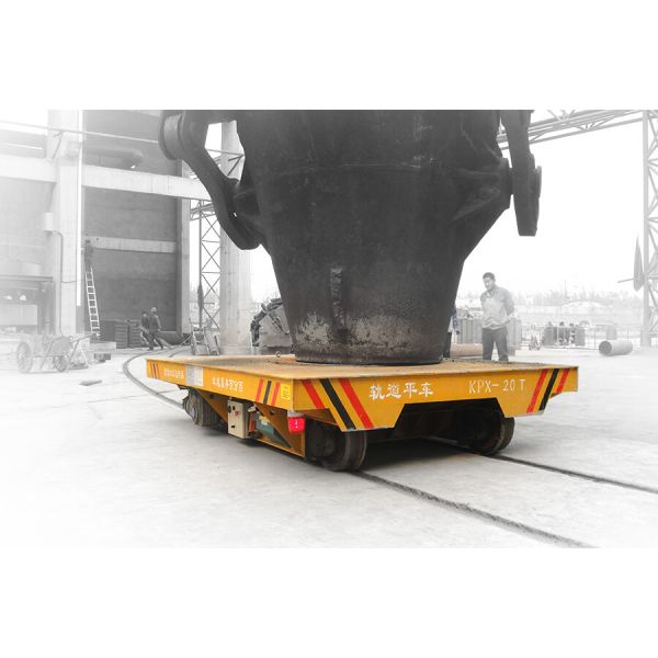 100 ton Molten Iron Casting Rail Ladle Transfer Car with High Temperature Resistant 