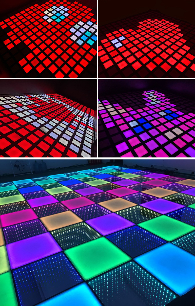 Active Game Led Floor 30x30cm Jump Games Floor Led Activate Game System Room For Gaming Room