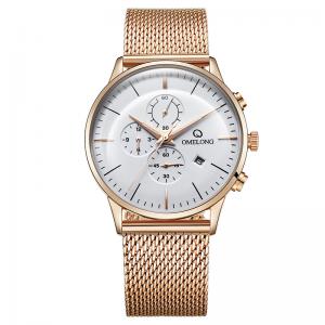 China Luxury Men Quartz Watch Relogio Masculino Wristwatch Mesh Strap Waterproof Sport Watch on sale