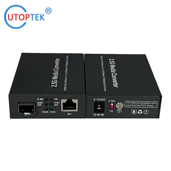 China Factory OEM 2.5GB SFP to RJ45 Fiber Media Converter with high quality best price