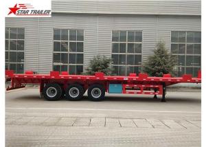 Cheap 24/32/48/53/50 Foot Semi Truck Flatbed Trailer With Leaf Spring Suspension wholesale