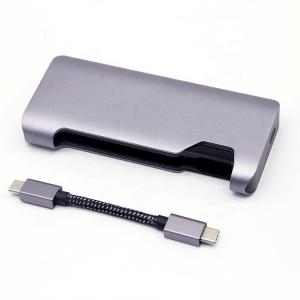 China 7 In 1 PD Charging Hidden Cable USB C Docking Station on sale
