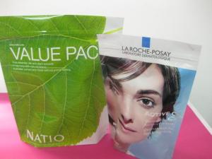 China PET / AL / PE, OPP / AL / PE Cosmetic Packaging Bag For Makeup Fluid, Wet Towel on sale