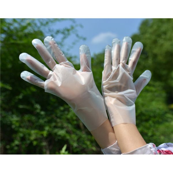 1.3g Plastic 100pcs Disposable Cleaning Gloves Food Grade