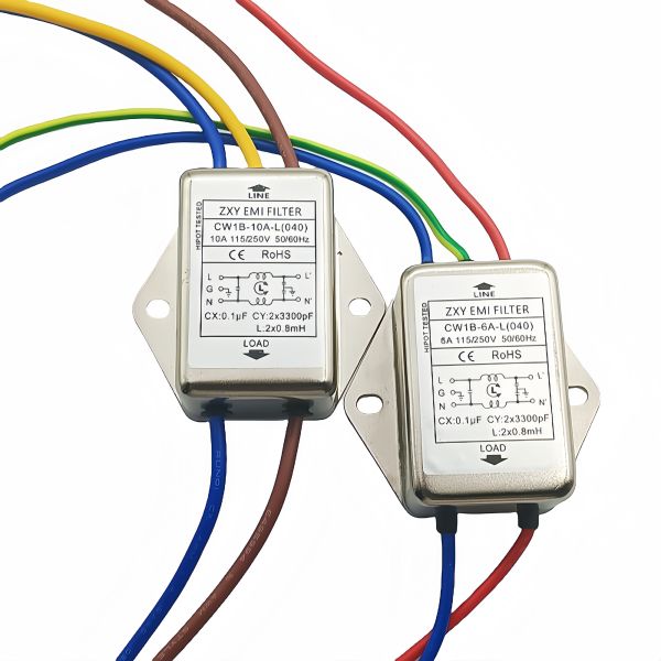 EMI Filter 115V/250V Single Phase Low Pass Anti-Interference CW1B-6A/1A/10A-L(040)