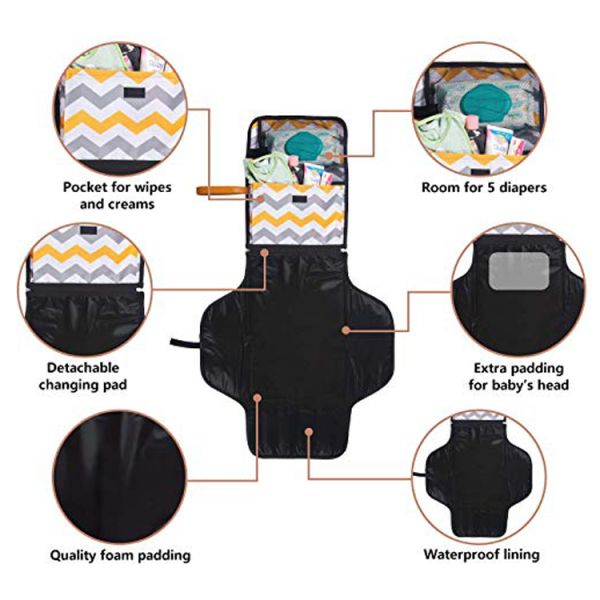 Outdoor Personalized Baby Tote Bags Kits Protection W55*H95cm Foam Padding