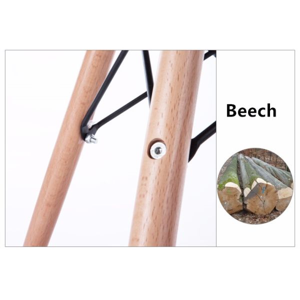 Stable Patchwork Dining Chairs With Crossover And Triangular Structure