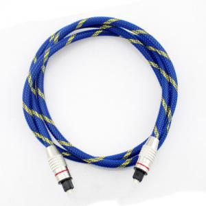 Cheap Optical Digital Audio Cable  Male to Male Gold Plated Knited Blue Rope 5.1 for Home Theater Soundbar wholesale