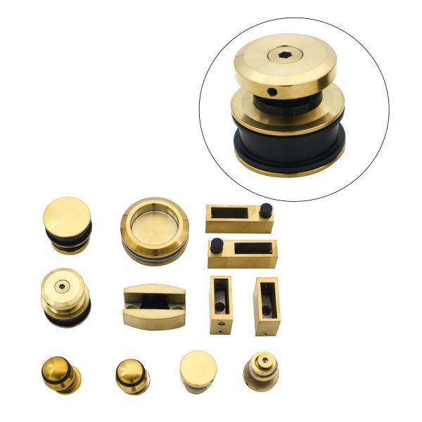 Stainless Steel Frameless Glass Sliding Door Hardware Glass Sliding Shower Door Hardware Kit