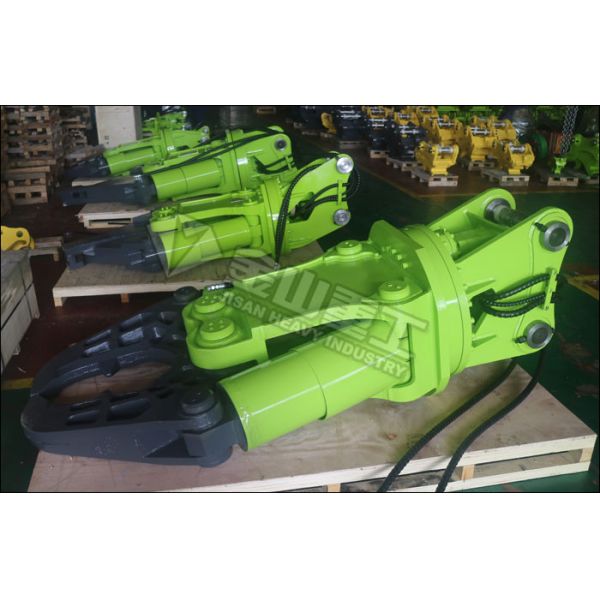 Scrap Recycle Excavator Metal Stump Shears Steel Cutter For Volvo EC210 Excavator Attachment