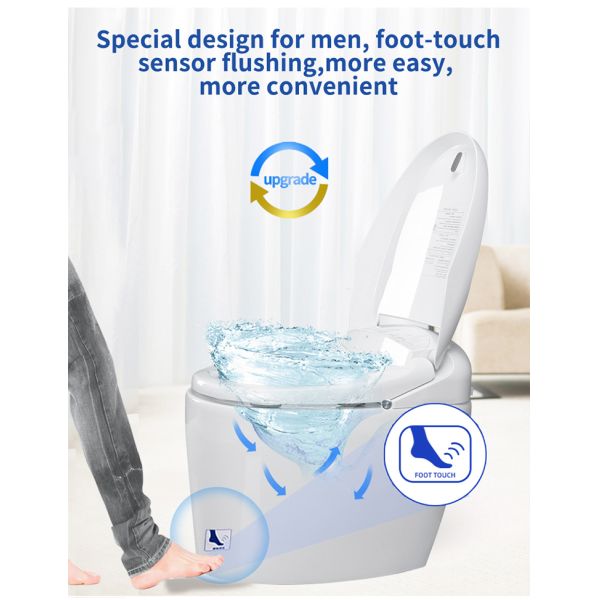 Multifunction Bathroom Smart Toilet , Concealed Tank Electric Bidet Toilet