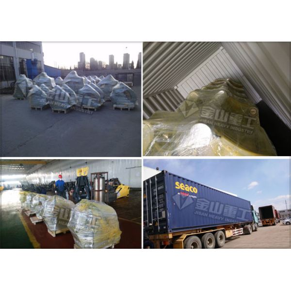 Durable Excavator Grab Bucket Hyundai R210 Great Clamping Force Hydraulic Power