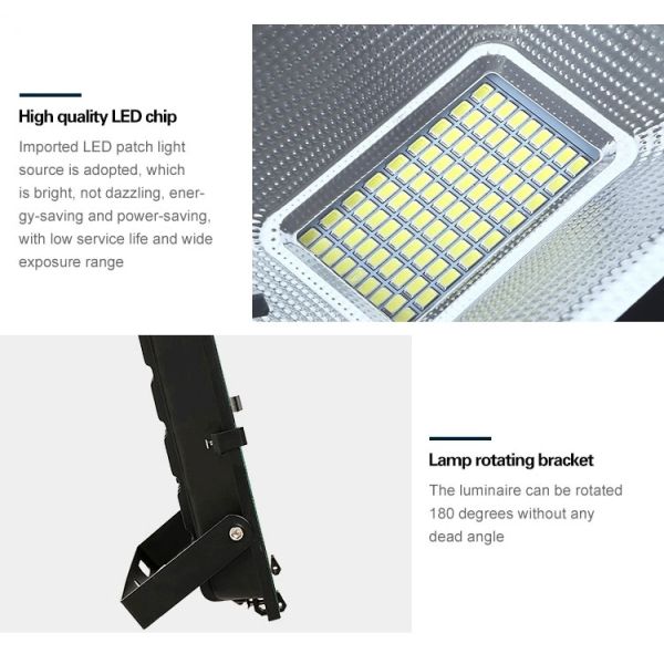 2500lm RA80 3000K Waterproof Solar Outdoor Flood Light