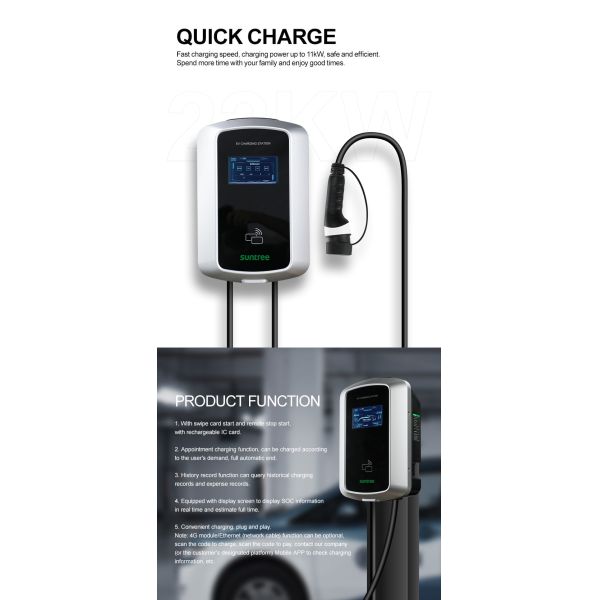 ODM OEM 32A Type1 Wall Mounted EV Charging Station Fast Automotive Household
