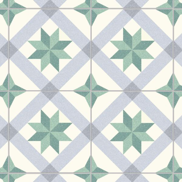 Light Green 250x250mm Antibacterial Ceramic Rustic Tile