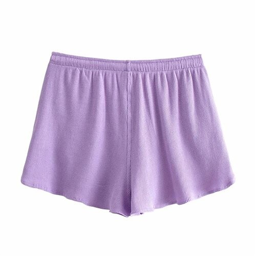 OEM maufactory Summer Home Casual Wide Leg Pants Female BM Thread Elastic Loose Waist Sports Shorts