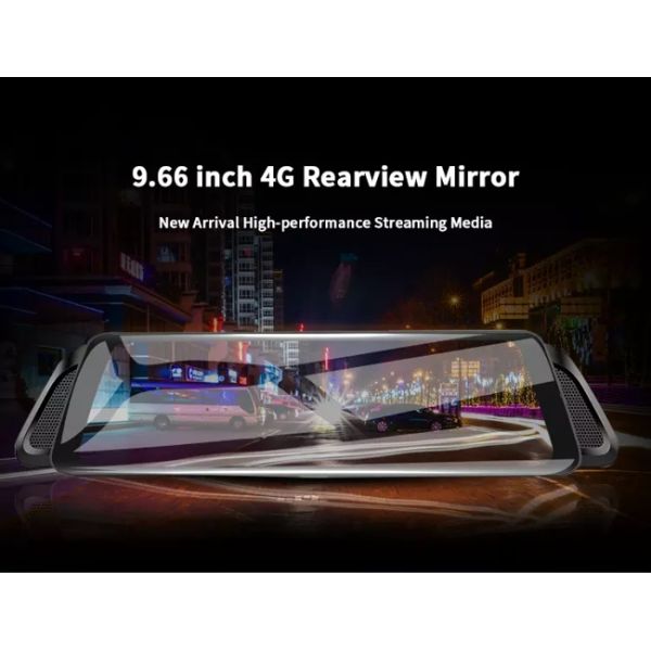 Touch Screen Auto Spare Parts , Dual Lens Rearview Mirror Camera DVR