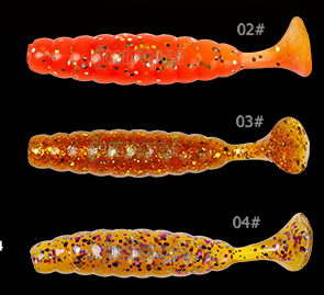 T-Tail 6cm 3.2g plastic soft Grubs fishing lure artificial bait
