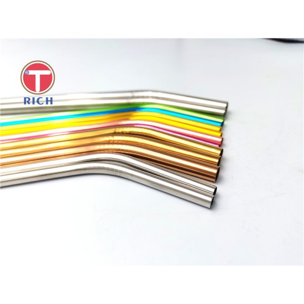 Stainless steel metal drinking straw