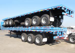 Cheap CIMC flat bed trailer BPW alxes 40 foot flat deck trailer for sale with front plate for sale wholesale