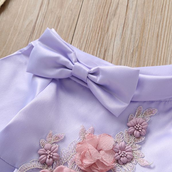 Princess Summer Children'S Clothing Flower Bow Children'S Dress