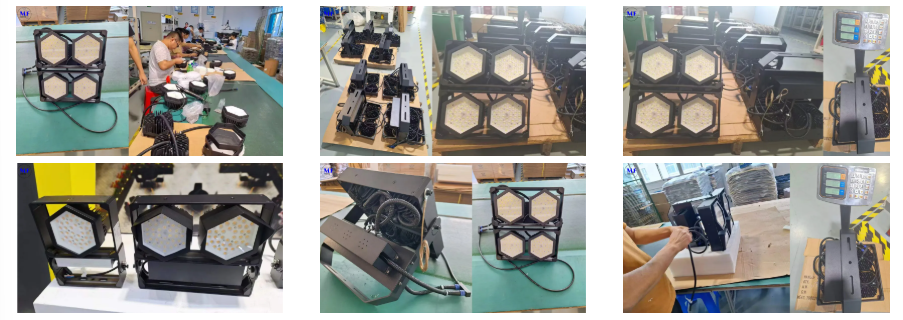 Warehouse Sport Lighting Stadium Lamp LED Flood Light Outdoor Waterproof IP67 Ik08 200W for Golf Course Parking Lot Sport Fields