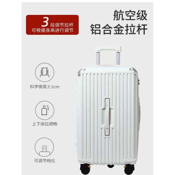 New Design Factory Wholesale Large Capacity Suitcase Carry On Luggage PC ABS Hard Shell Spinner Wheels Combination Lock