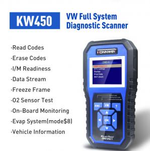 China ABS KW450 TFT OBD2 and can scanner oil reset aBS Full system For VAG on sale