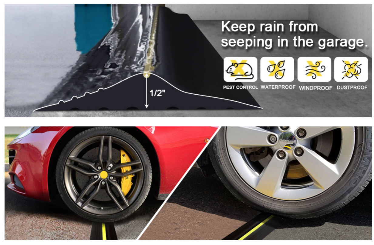 Different Shape Replacement Top and Side Garage Doors Rubber Seal Strip with 20-220mm Width