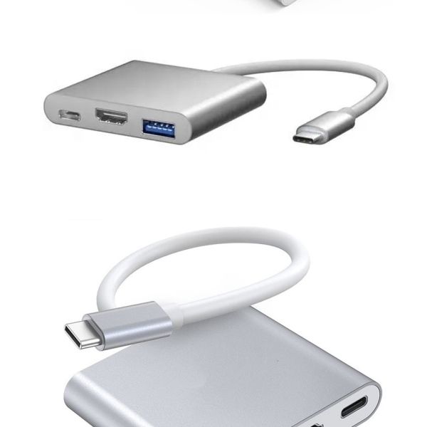 3 in 1 PD Charging 4K 1080P USB Type C OTG Docking Station Hub Adapter