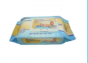 Cheap 50gsm Alcohol Free Baby Wipes / Fragrance Free Wet Wipes wholesale