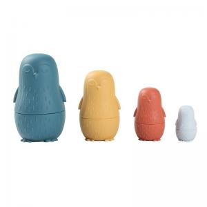 Cheap Baby Toys Bpa Free Teether Customized Montessori Russia Silicone Nesting Doll wholesale