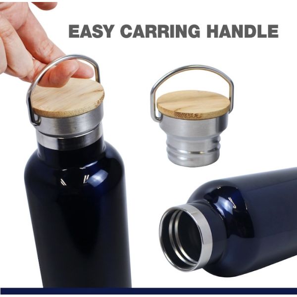 Customized Multi-Capacity Painting Yellow Color 304 Stainless Steel Outdoor American Style Wide Mouth Insulated Workout Water Bottles With Carrying