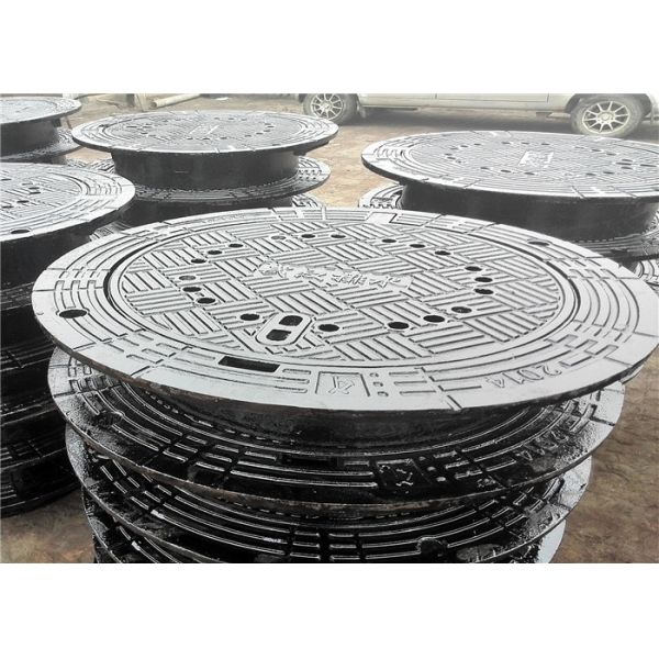 Ductile Cast Iron Heavy Duty Manhole Covers And Frames ISO9001 Certification