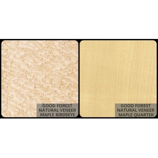 Hotel Birds Eye Maple Wood Veneer Artificial Specially Natural