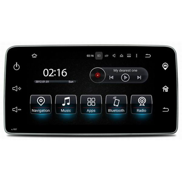 Ouchuangbo auto radio head unit video stereo android 7.1 for Mercedes Benz Smart 2015 with MP3 MP5 calendar 4*45