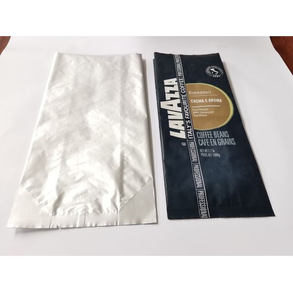 Modified Flat Pocket OEM Side Gusset Coffee Bags PET AL PE Composite