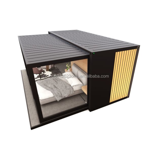 Hotel Fully Furnished Shipping Container Home Modern Style Prefab House with Steel Frame and Galvanized Steel Bending