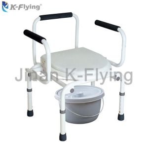 Cheap Adjustable Height Medical Rehabilitation Equipment Elderly Commode Toilet Wheelchair wholesale