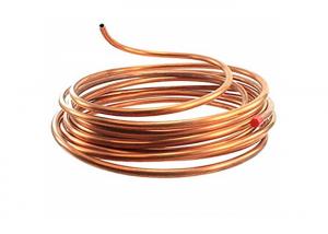 China ASTM B359 Copper Plumbing Pipe , Type K / L Copper Pipe Coil Custom Length on sale