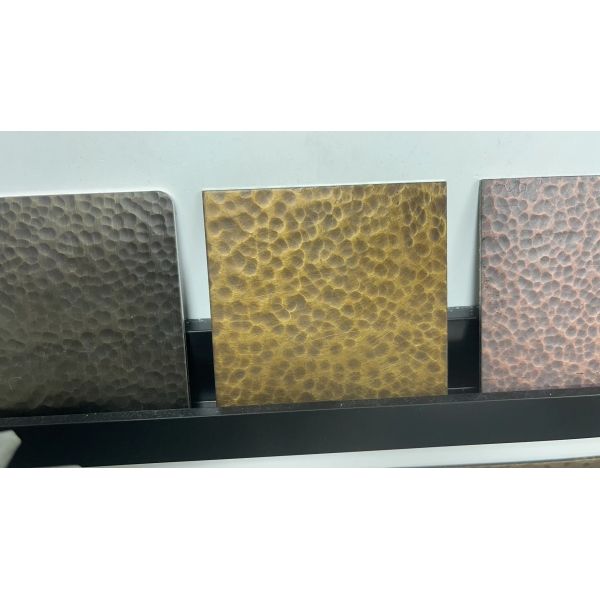 SS Steel Sheet 304 316 Antique Copper Plate Surface Hammered Textured Decorative Stainless Steel Sheets