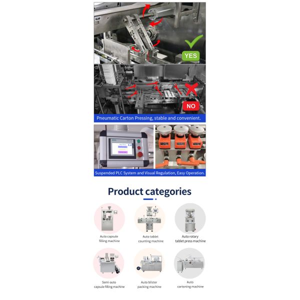 With CE Standards Automatic Pill Blister Carton Packing Machine