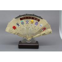 China Right Hand Held Folding Fans   Include  Beijing Opera Facial  For Business Advertising Or Gift for sale