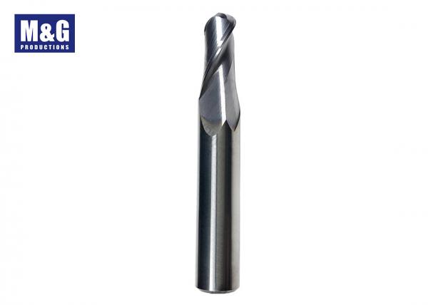 Quality Two Flute Solid Carbide End Mill Bit Straight Shank Corner Rounding End Mill for sale