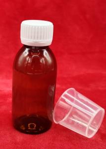 China Brown 120ml Pharmaceutical PET Bottles For Syrup Low Light Transmission  on sale