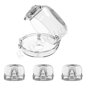 Transparent Plastic Oven Knob Covers , Multipurpose Gas Knob Covers