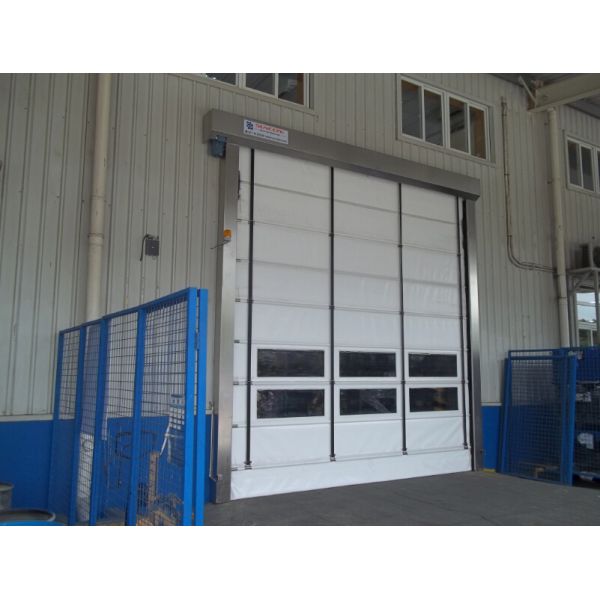Exterior PVC Folding Door , High Speed Shutter Door for Warehouse